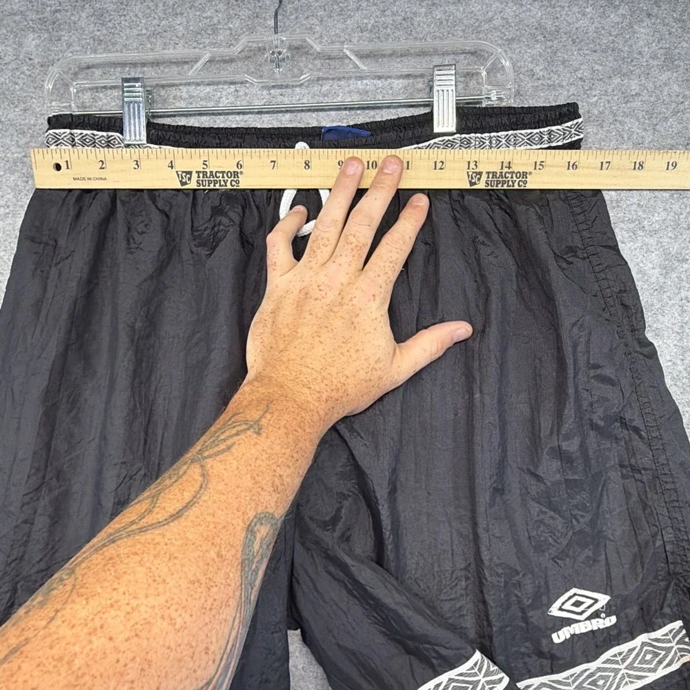 Vintage 90s Umbro Soccer Shorts Adult XL Black Made In USA